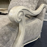 Floral pattern design on accent chair